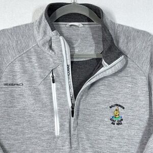 Zero Restriction Shirt Large BallyBunion Golf Club L354 Zip Pullover Tour Series